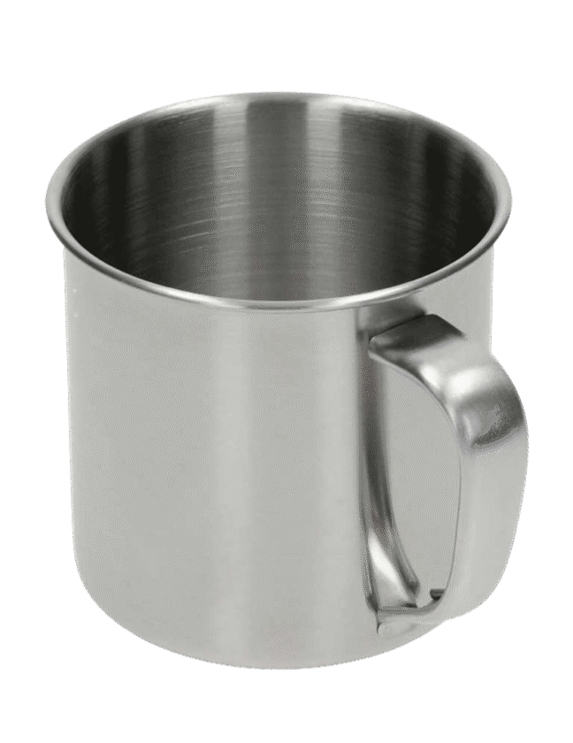 Campingbecher aus Edelstahl, 300 ml